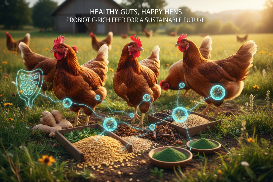 Natural Probiotics for Chickens: Why Gut Health Matters for Egg Production