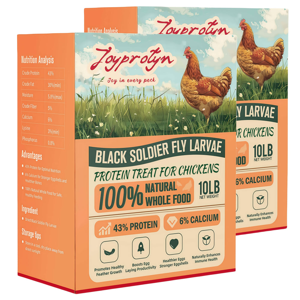 Dried Black Soldier Fly Larvae by Joyprotyn | 24H Shipping