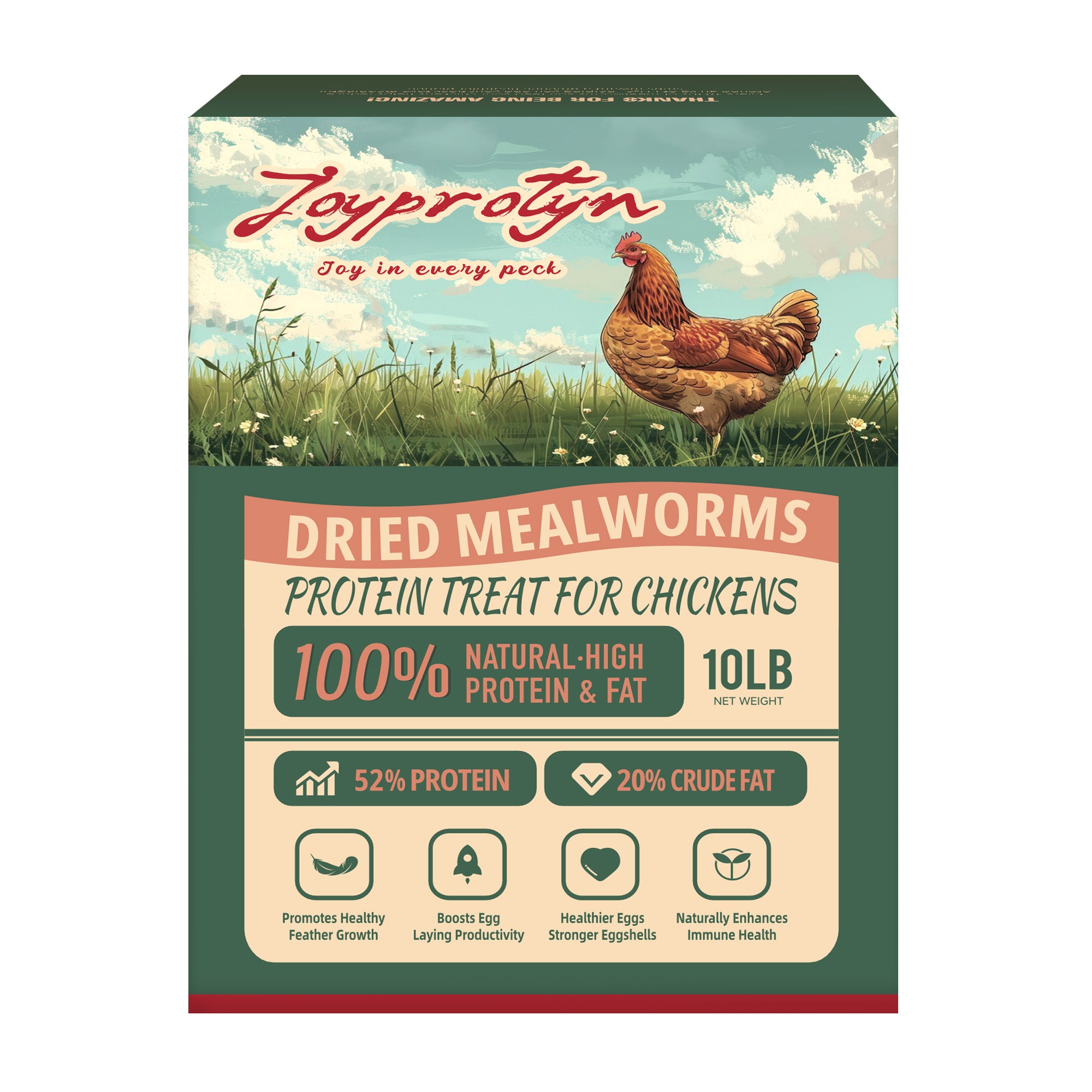 Dried Mealworms for Chickens by Joyprotyn  | 24H Shipping