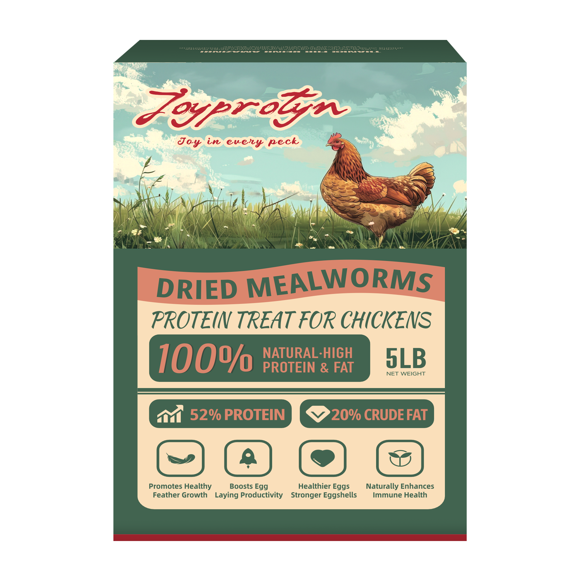Dried Mealworms for Chickens by Joyprotyn  | 24H Shipping